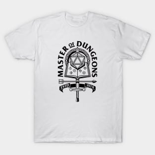 Dungeon Master Master of Dungeons and Dragons T-Shirt